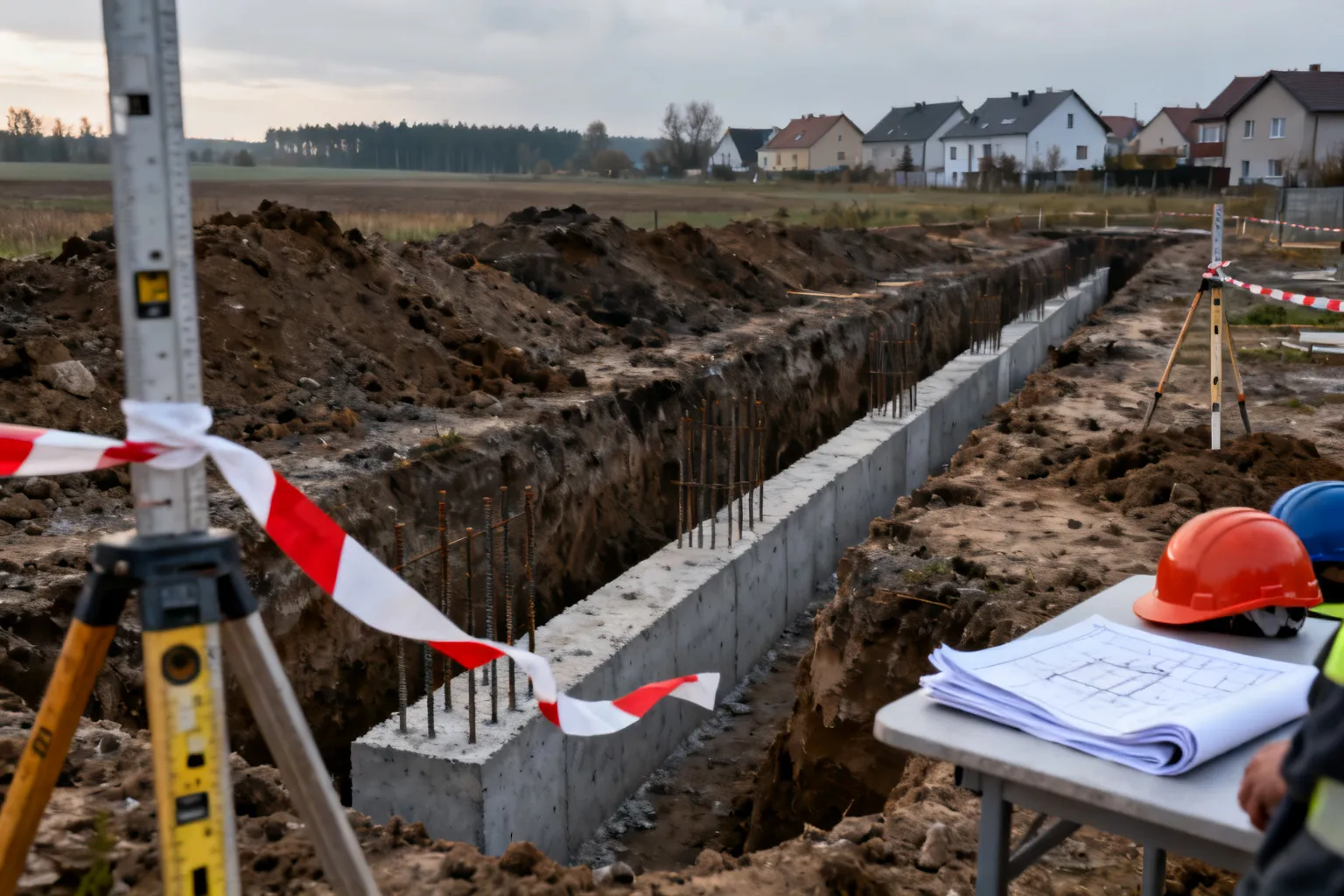 Budowa remizy OSP Hażlach ruszyła — prace ziemne i fundamenty za ponad 413 tys. zł