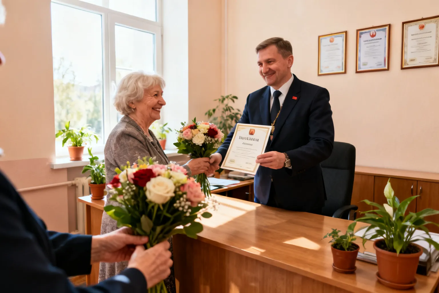 Emilia 100 lat w Cieszynie — burmistrz złożyła życzenia