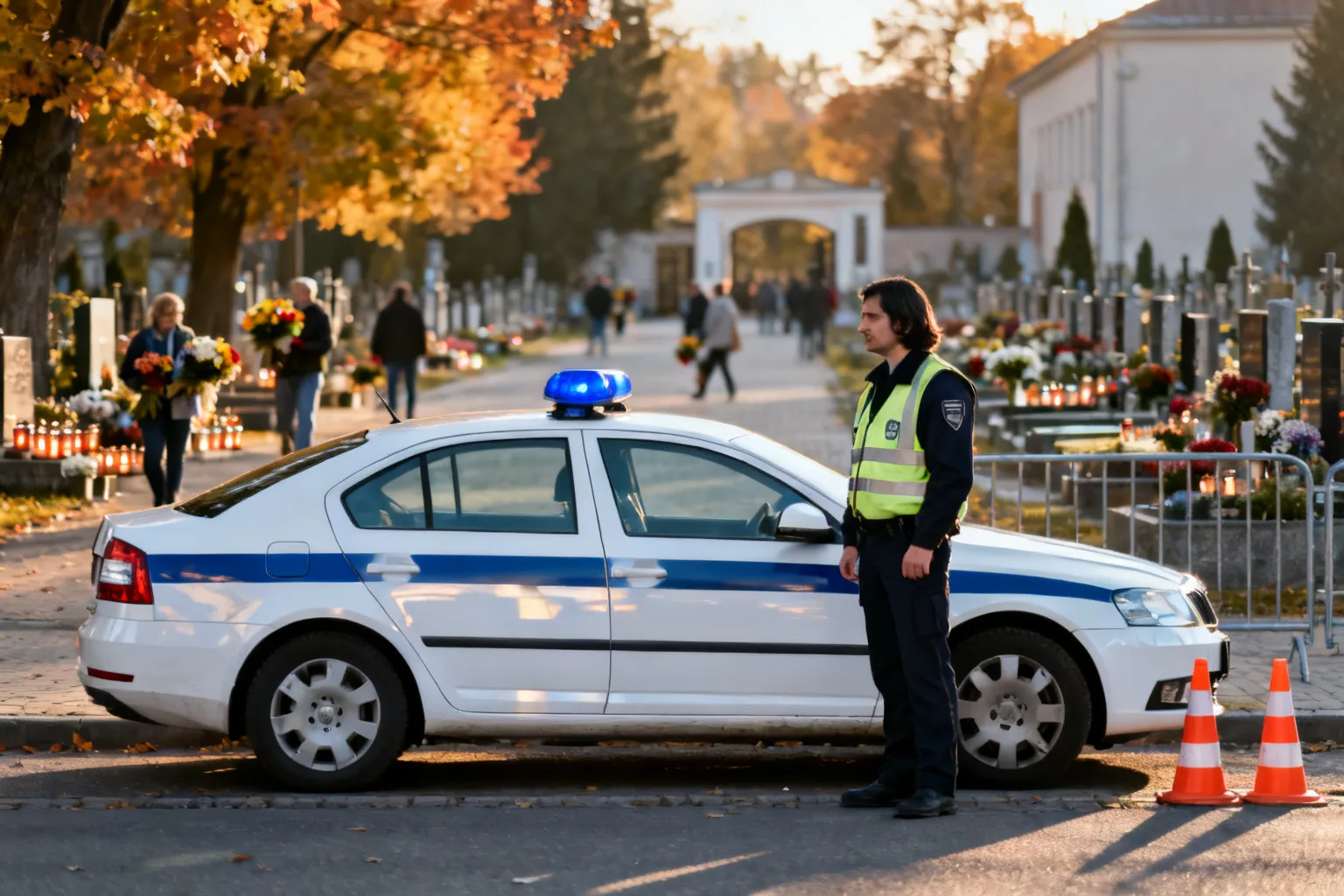 Wszystkich Świętych 2026: zmiany w ruchu i wzmożone patrole w powiecie cieszyńskim
