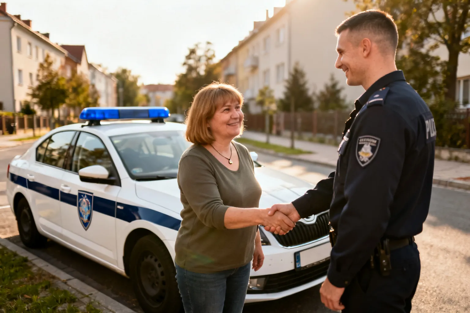 Mieszkanka powiatu cieszyńskiego podziękowała policjantom za szybką pomoc