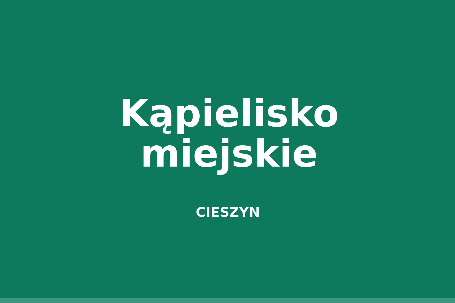 Kąpielisko miejskie