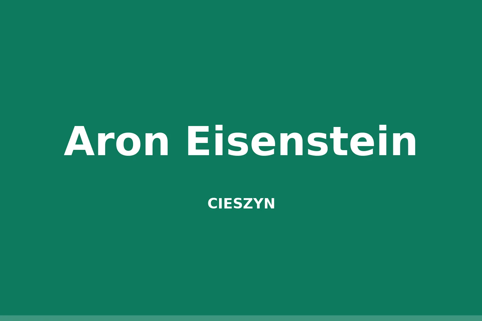 Aron Eisenstein