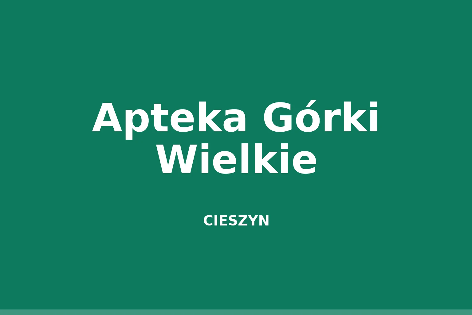Apteka Górki Wielkie