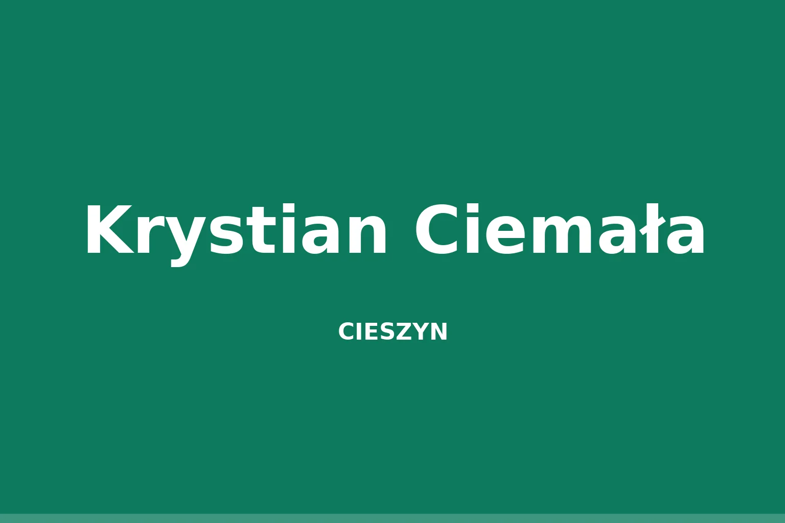 Krystian Ciemała